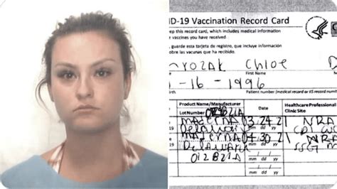 chloe fake vaccine|Illinois woman Chloe Mrozak arrested for using fake COVID.